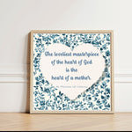 teelaunch Poster Matte Heart of a Mother St. Therese of Lisieux Quote 12x12 Matte Print