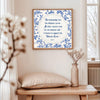 teelaunch Poster Matte The Ultimate Career Blue Chinoiserie 12x12 Matte Print