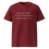 Minimalist Dorothy Day Love God Quote Unisex Organic Cotton Ribbed Neck Tee