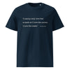 Minimalist Dorothy Day Love God Quote Unisex Organic Cotton Ribbed Neck Tee