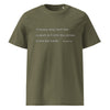 Minimalist Dorothy Day Love God Quote Unisex Organic Cotton Ribbed Neck Tee