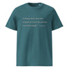 Minimalist Dorothy Day Love God Quote Unisex Organic Cotton Ribbed Neck Tee